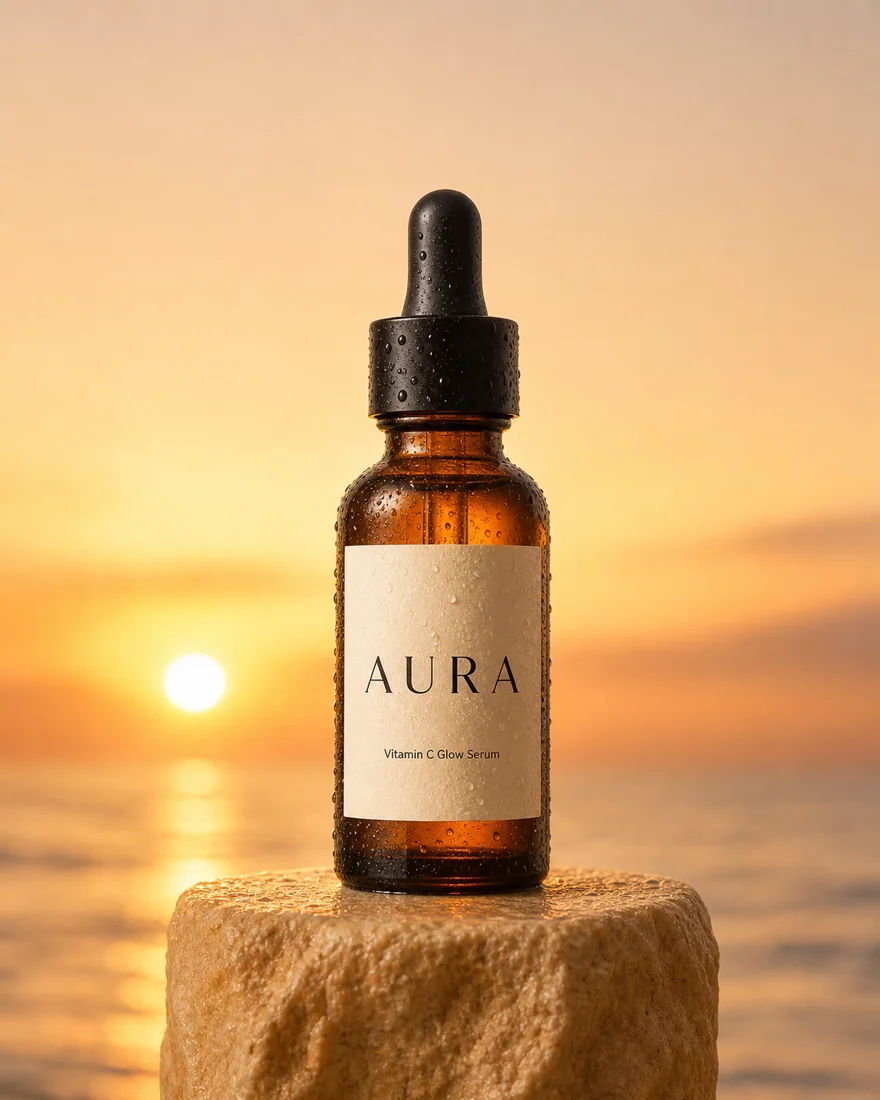 AI ads for skincare brands example made with Logicive