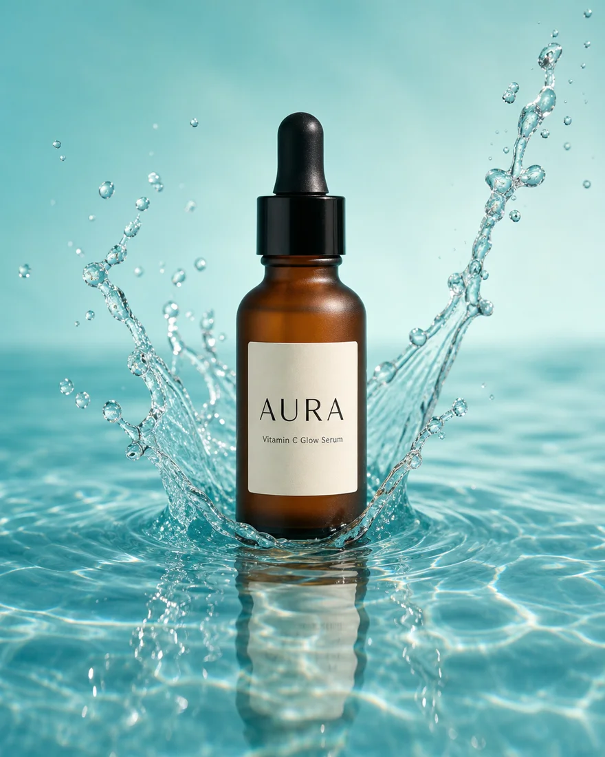 AI ads for skincare brands example made with Logicive