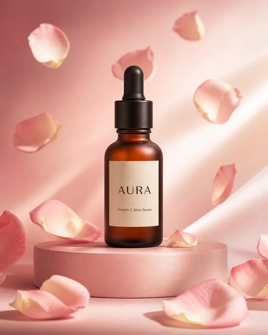 AI ads for skincare brands example made with Logicive